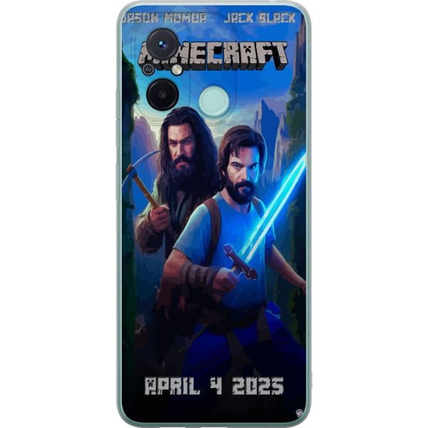 Xiaomi Redmi 12C Läpinäkyvä kuori Minecraft-elokuva
