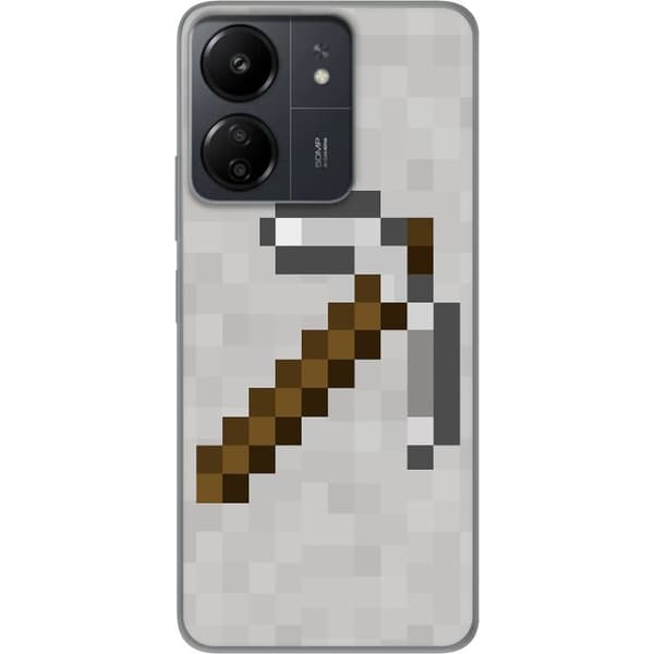 Xiaomi Redmi 13C Läpinäkyvä kuori Minecraft Työkalut