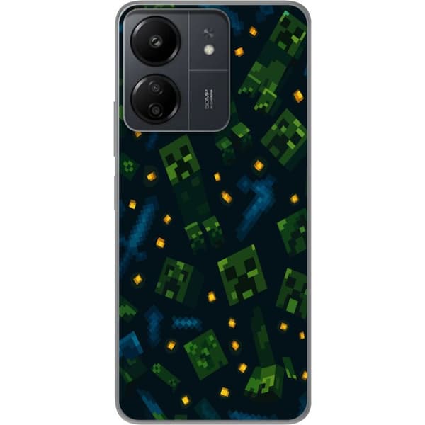 Xiaomi Redmi 13C Gennemsigtig cover Minecraft Dungeons Mob