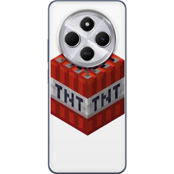 Xiaomi Redmi 14C Läpinäkyvä kuori Minecraft TNT