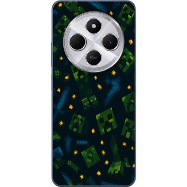 Xiaomi Redmi 14C Läpinäkyvä kuori Minecraft Dungeons Mob