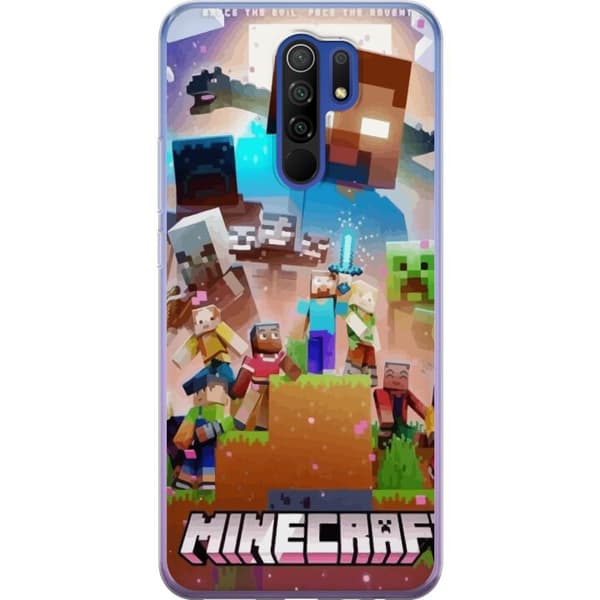 Xiaomi Redmi 9 Gennemsigtig cover Minecraft
