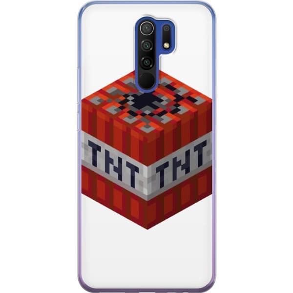 Xiaomi Redmi 9 Gjennomsiktig deksel Minecraft TNT