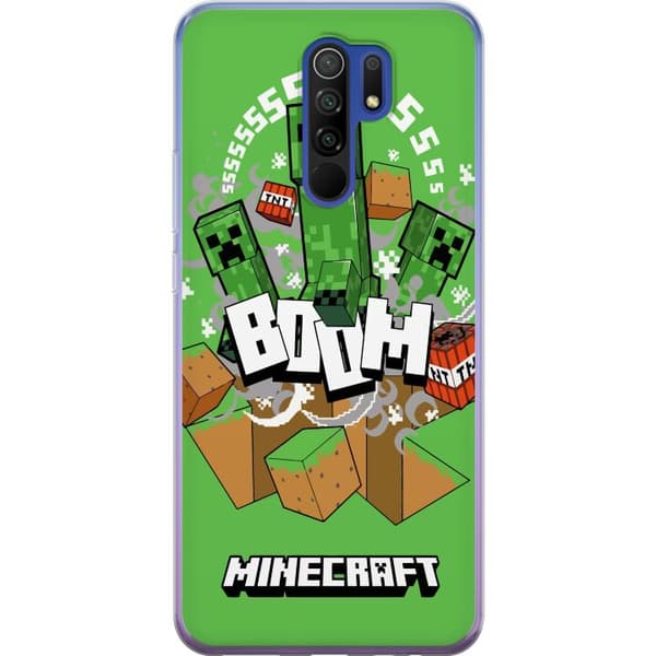 Xiaomi Redmi 9 Genomskinligt Skal Minecraft Boom