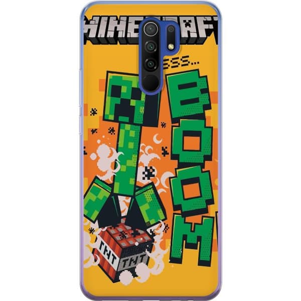 Xiaomi Redmi 9 Gennemsigtig cover Minecraft Boom