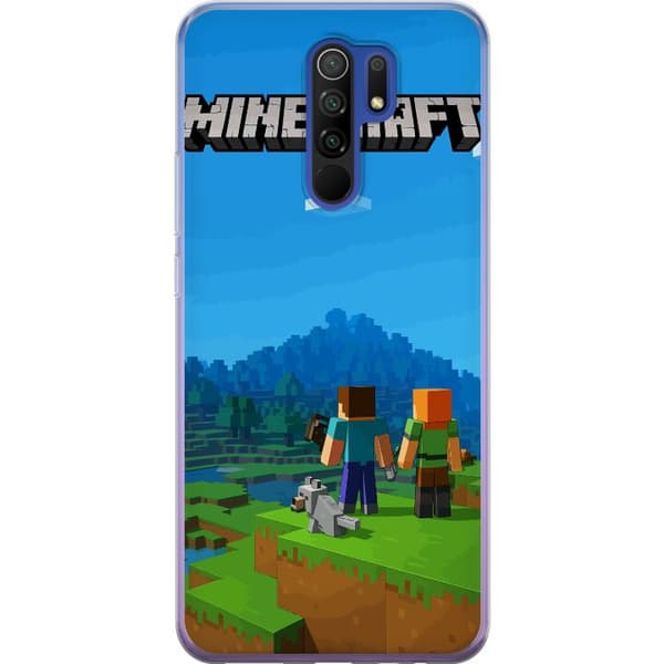 Xiaomi Redmi 9 Genomskinligt Skal Minecraft Key Art