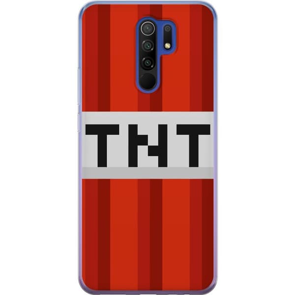 Xiaomi Redmi 9 Gennemsigtig cover Minecraft TNT