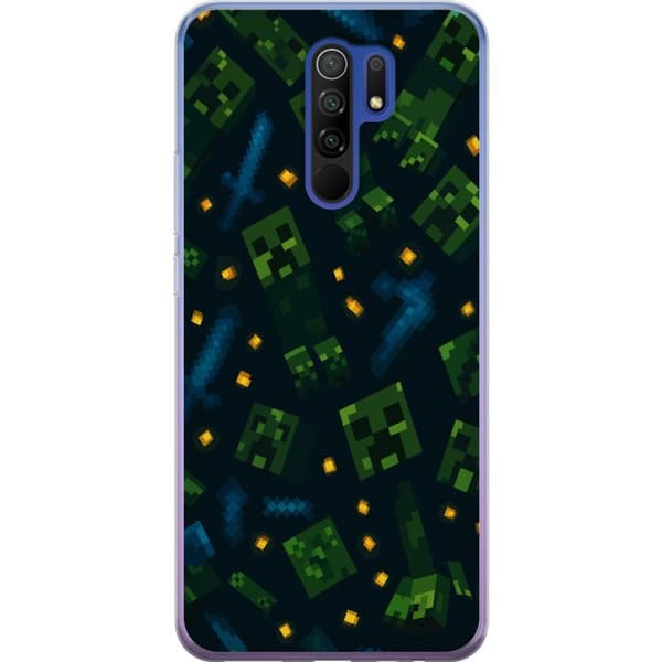 Xiaomi Redmi 9 Gjennomsiktig deksel Minecraft Dungeons Mob