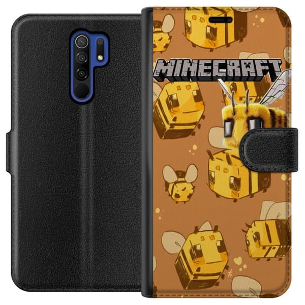 Xiaomi Redmi 9 Tegnebogsetui Minecraft Bi