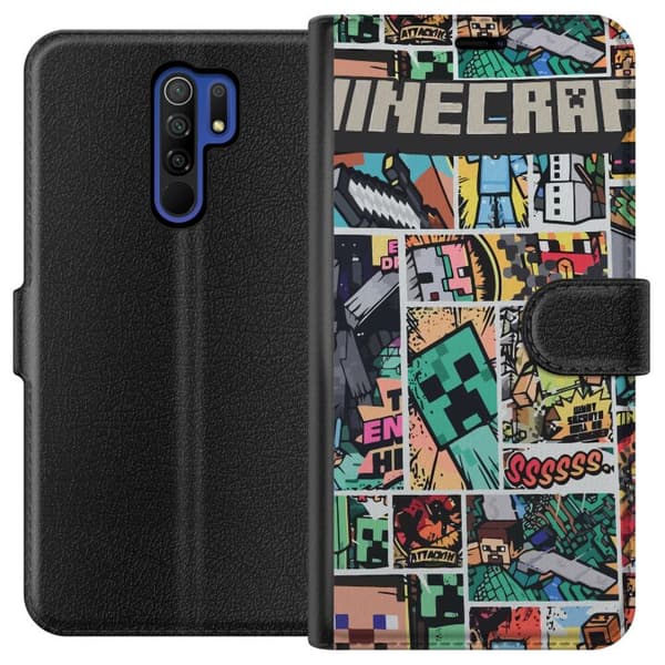 Xiaomi Redmi 9 Plånboksfodral Minecraft Art