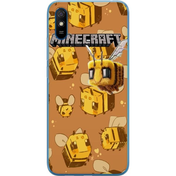 Xiaomi Redmi 9AT Genomskinligt Skal Minecraft Bi