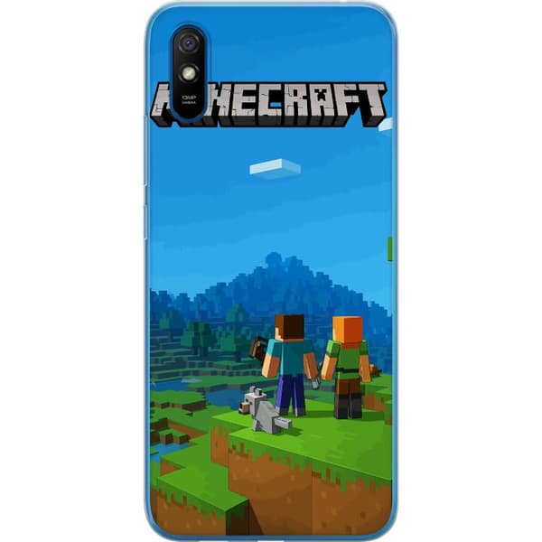 Xiaomi Redmi 9AT Läpinäkyvä kuori Minecraft Key Art