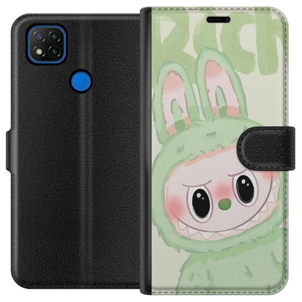 Xiaomi Redmi 9C Lommeboketui Pop mart labubu