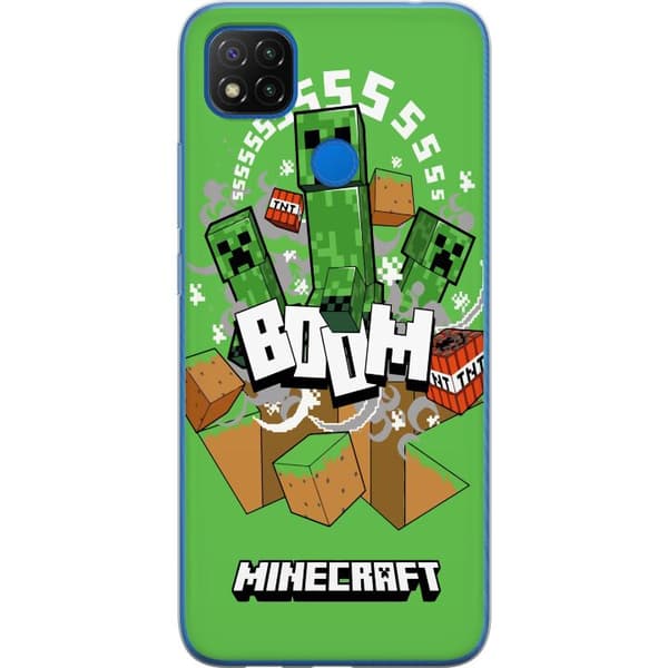 Xiaomi Redmi 9C NFC Gennemsigtig cover Minecraft Boom