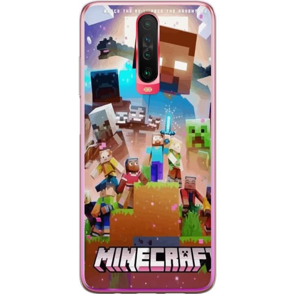 Xiaomi Redmi K30 Läpinäkyvä kuori Minecraft
