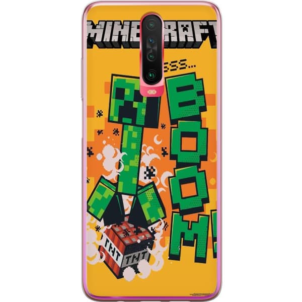 Xiaomi Redmi K30 Läpinäkyvä kuori Minecraft Boom