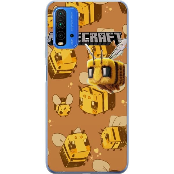 Xiaomi Redmi 9T Gennemsigtig cover Minecraft Bi