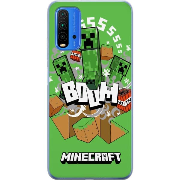 Xiaomi Redmi 9T Gennemsigtig cover Minecraft Boom