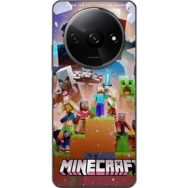 Xiaomi Redmi A3 Läpinäkyvä kuori Minecraft