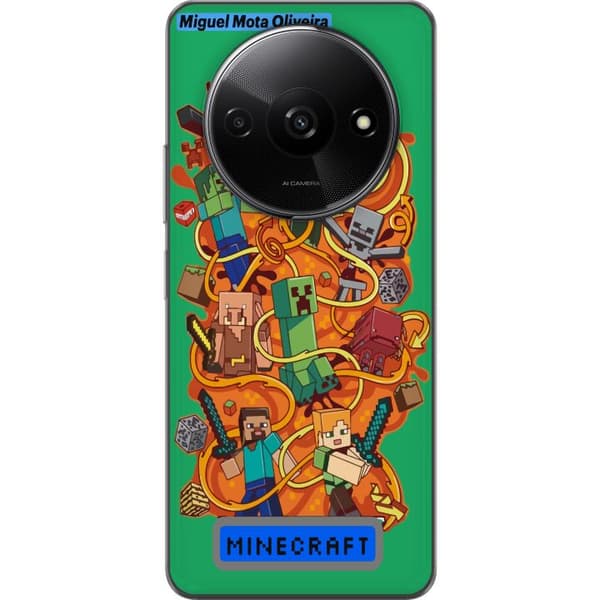 Xiaomi Redmi A3 Gennemsigtig cover Minecraft