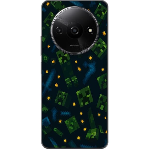 Xiaomi Redmi A3 Läpinäkyvä kuori Minecraft Dungeons Mob
