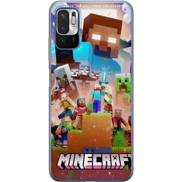 Xiaomi Redmi Note 10 5G Läpinäkyvä kuori Minecraft