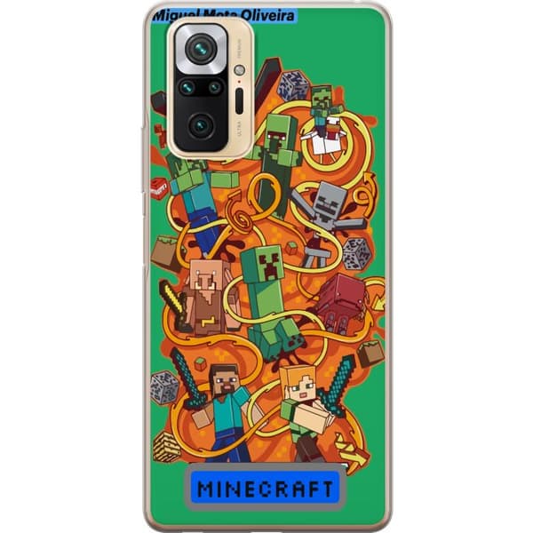 Xiaomi Redmi Note 10 Pro Gjennomsiktig deksel Minecraft