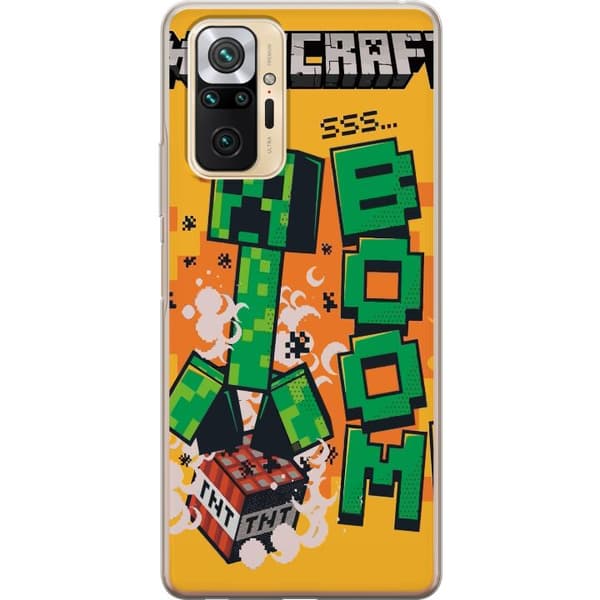 Xiaomi Redmi Note 10 Pro Läpinäkyvä kuori Minecraft Boom
