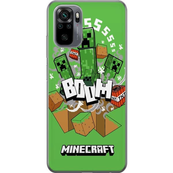 Xiaomi Redmi Note 10S Gennemsigtig cover Minecraft Boom