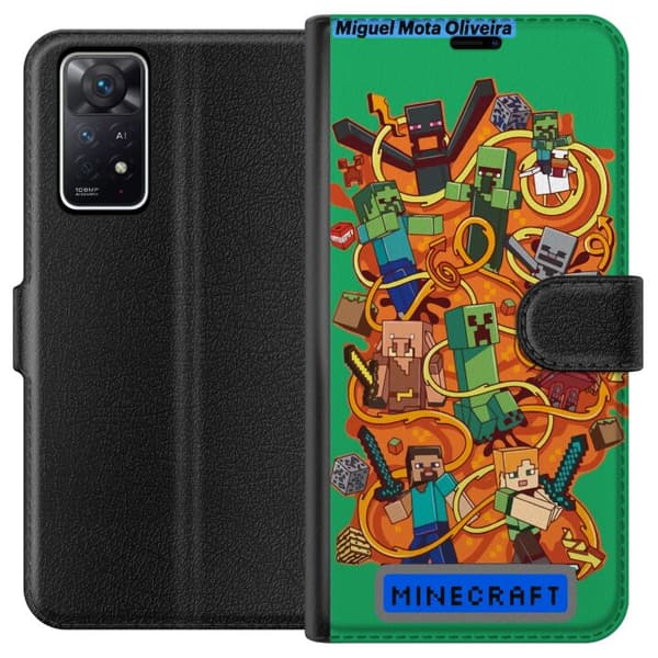 Xiaomi Redmi Note 11 Pro 5G Lompakkokotelo Minecraft