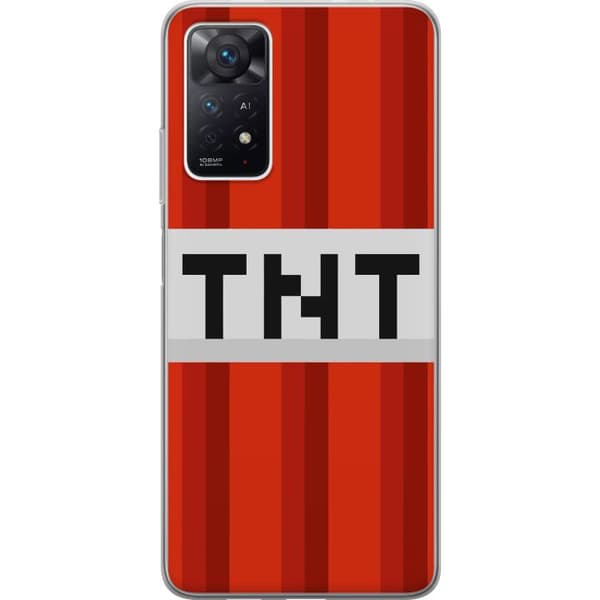 Xiaomi Redmi Note 11 Pro 5G Gennemsigtig cover Minecraft TNT