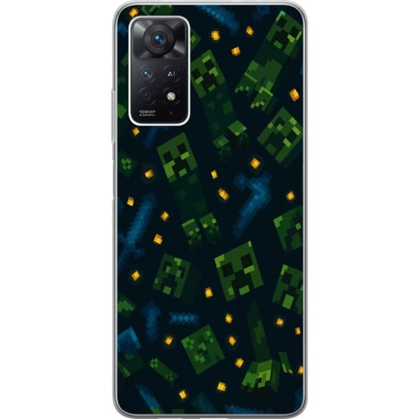 Xiaomi Redmi Note 11 Pro 5G Läpinäkyvä kuori Minecraft Dungeons Mob