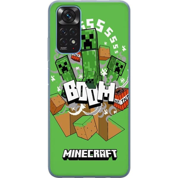 Xiaomi Redmi Note 11S Läpinäkyvä kuori Minecraft Boom