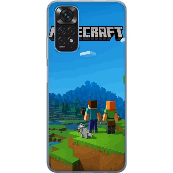 Xiaomi Redmi Note 11S Genomskinligt Skal Minecraft Key Art