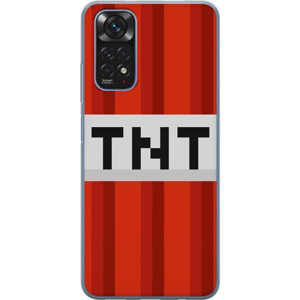 Xiaomi Redmi Note 11S Läpinäkyvä kuori Minecraft TNT