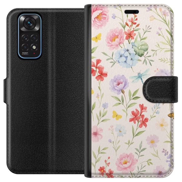 Xiaomi Redmi Note 11 Lommeboketui Blomster