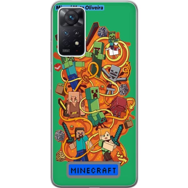 Xiaomi Redmi Note 11 Pro Genomskinligt Skal Minecraft