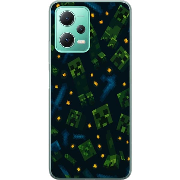 Xiaomi Redmi Note 12 Gennemsigtig cover Minecraft Dungeons Mob