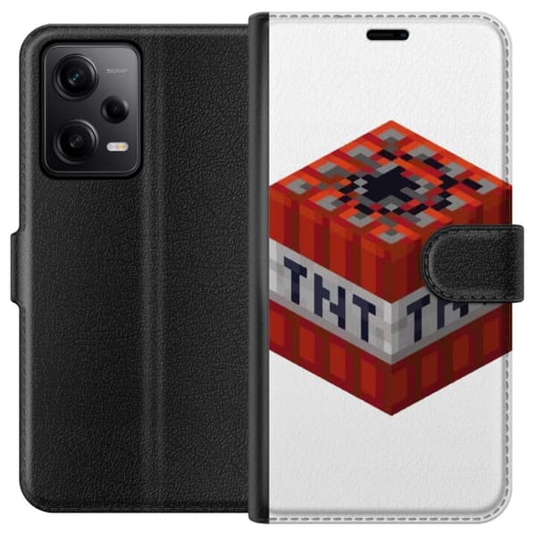 Xiaomi Redmi Note 12 Pro Tegnebogsetui Minecraft TNT