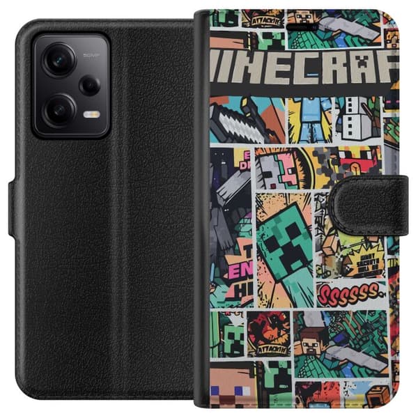 Xiaomi Redmi Note 12 Pro Plånboksfodral Minecraft Art