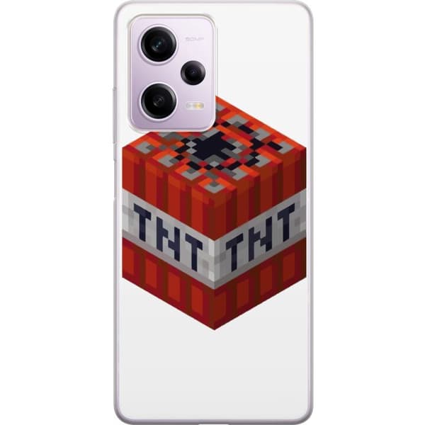 Xiaomi Redmi Note 12 Pro Gennemsigtig cover Minecraft TNT
