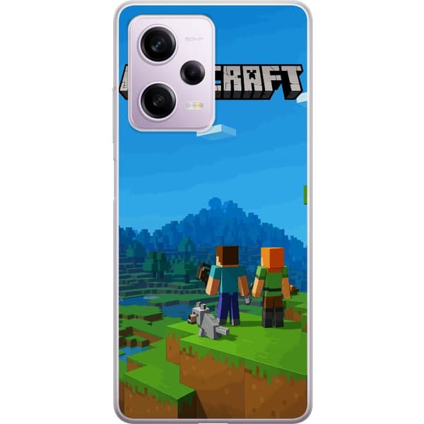Xiaomi Redmi Note 12 Pro Läpinäkyvä kuori Minecraft Key Art