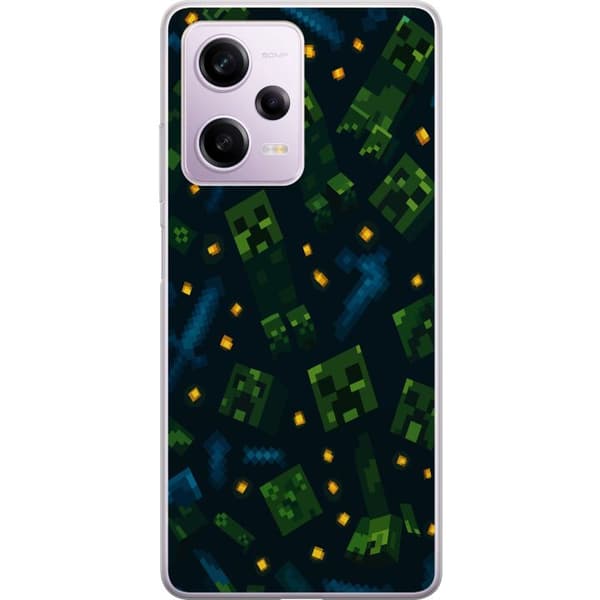 Xiaomi Redmi Note 12 Pro Läpinäkyvä kuori Minecraft Dungeons Mob