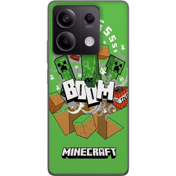 Xiaomi Redmi Note 13 Genomskinligt Skal Minecraft Boom