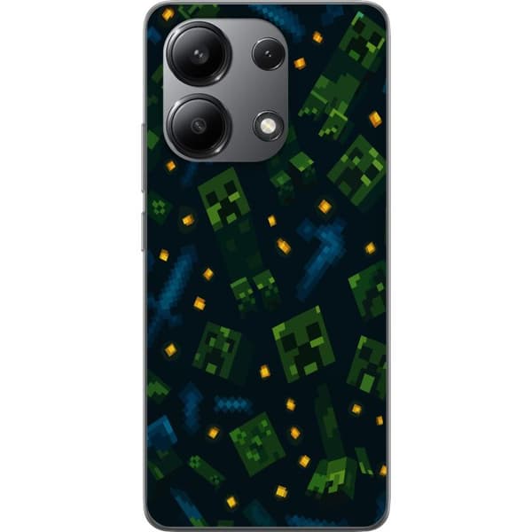 Xiaomi Redmi Note 13 4G Genomskinligt Skal Minecraft Dungeons Mob