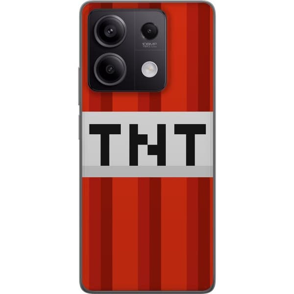 Xiaomi Redmi Note 13 Pro Läpinäkyvä kuori Minecraft TNT