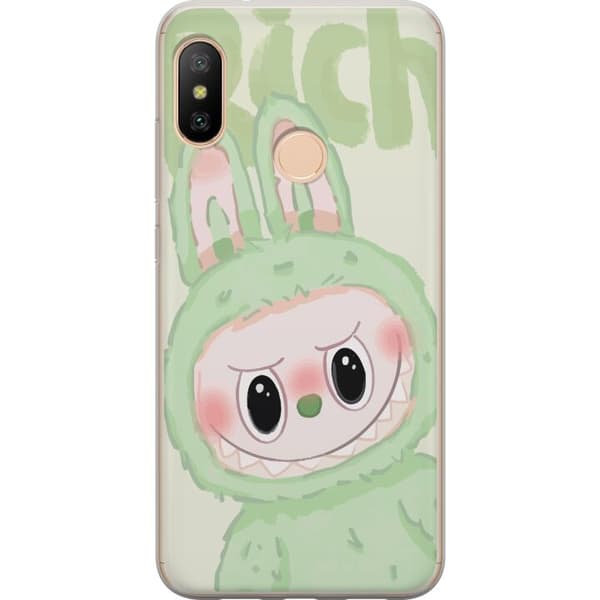 Xiaomi Redmi 6 Pro Genomskinligt Skal Pop mart labubu