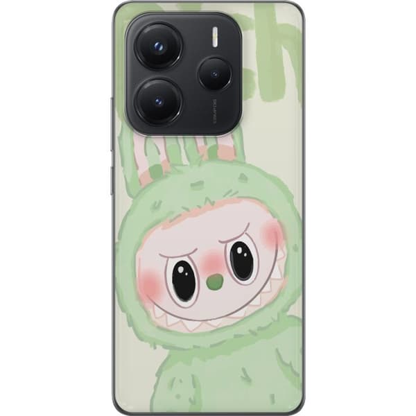 Xiaomi Redmi Note 14 Gjennomsiktig deksel Pop mart labubu