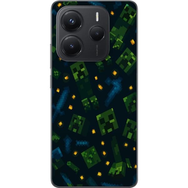 Xiaomi Redmi Note 14 Gennemsigtig cover Minecraft Dungeons Mob