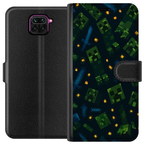 Xiaomi Redmi Note 9 Plånboksfodral Minecraft Dungeons Mob